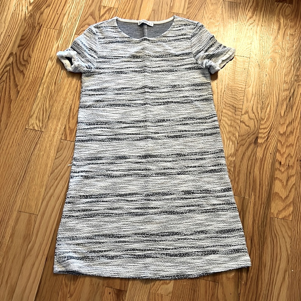 Mango Grey Tweed Shift Dress